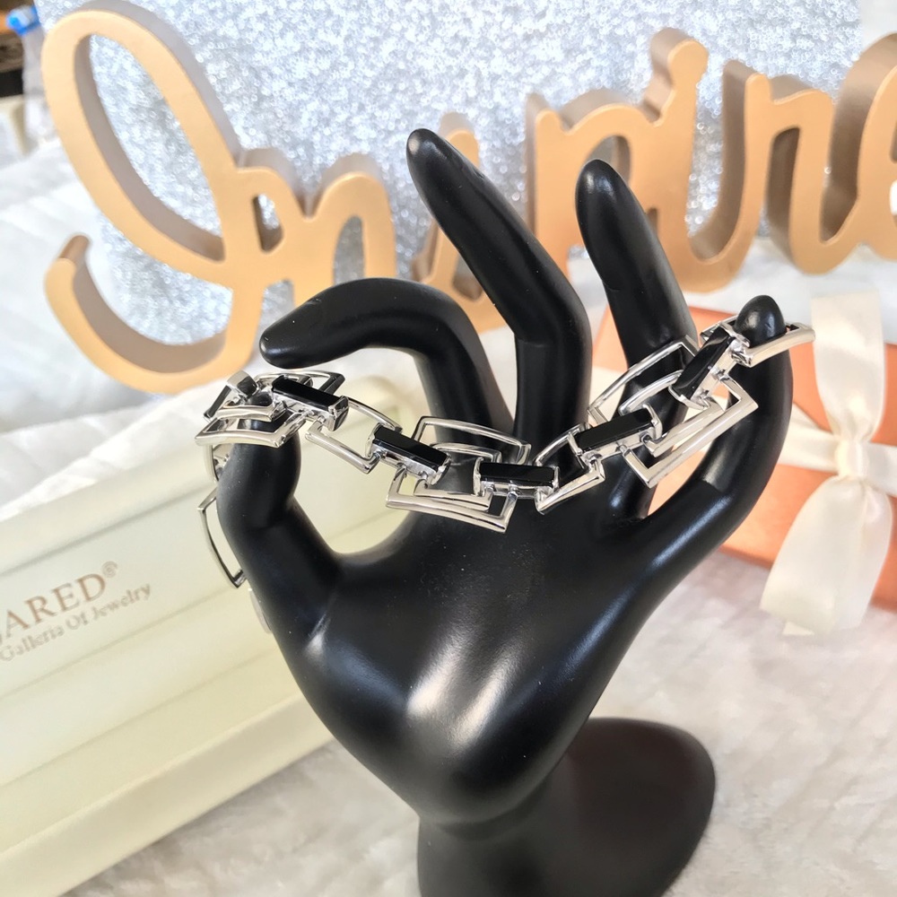 .925 and Onyx bracelet from Jared Jewelers - NWOT